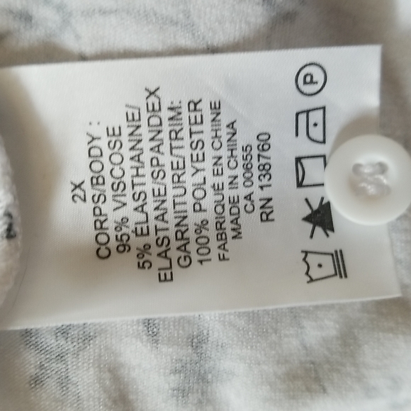 Tank with ruffle detail, 2X - Picture 5 of 5